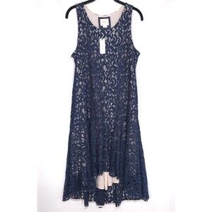 navy blue dress for baby girl Printed V-Neck Pleated A-Line Dress